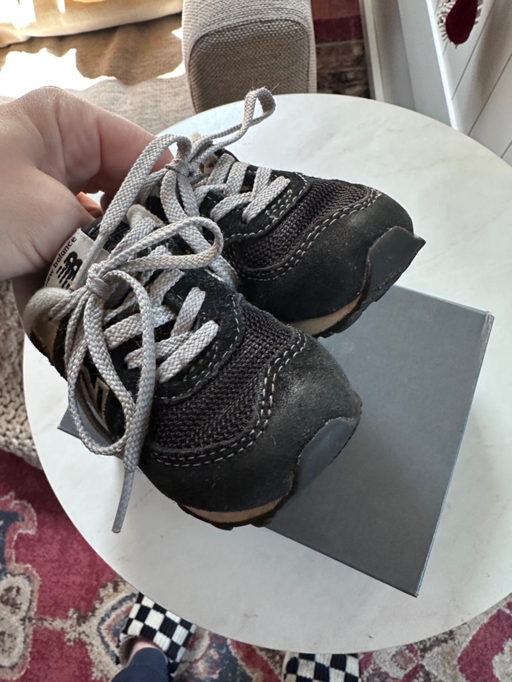 Toddler 5 new balance sneakers. Worn.